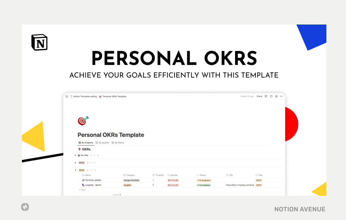 9+ Notion OKR Templates to Smash your Goals